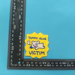 高品質織りバッジメーカー犬型アップリケ刺繍パッチカスタム刺繍 - Product Image 3