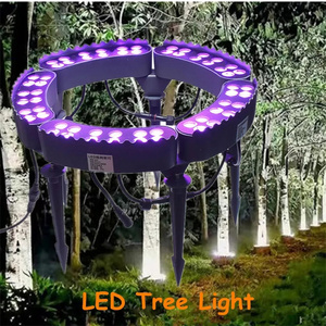 LED solare albero che abbraccia lampada giardino paesaggio illuminazione calda bianca RGB automatica IP65 impermeabile all'aperto luci Spot anello 15W - Product Image 5
