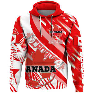 Sudadera con capucha de gran tamaño de lujo para hombre personalizado Canadá hoja de arce estilo tatuaje Vintage blanco Streetwear a granel <span class=keywords><strong>sudaderas</strong></span> con capucha para hombre - Product Image 4