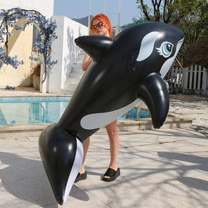 Jouet aquatique gonflable géant Requin Dauphin Baleine Noire pour adultes, en PVC/PE/Nylon, capacité 100 kg, Jiangsu <span class=keywords><strong>KRD</strong></span> - Product Image 3