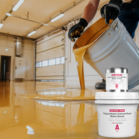Revêtement de sol en polyuréthane à base d'eau, résistant à l'usure, imperméable, inodore, non toxique, pour centre commercial, bureau