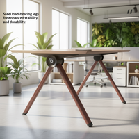Bureau de direction moderne et minimaliste en forme de L, poste de travail commercial pour directeur ou manager avec tiroir en bois, mobilier commercial