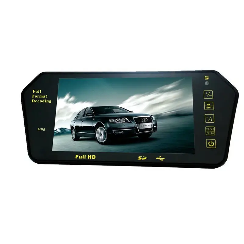 7-אינץ רכב rearview מירור Bluetooth MP5 משולב רב תכליתי אודיו ווידאו HD היפוך מראה אחורית