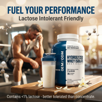 Compléments de musculation : Isolat de protéines de lactosérum hydrolysé ISO 100, dose de 25g, végétalien, pour la croissance musculaire et la prise de masse chez l'adulte, 2,3kg, OEM ODM