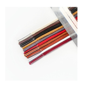 Lacets ronds fins en coton ciré de 2,53 mm, résistants à l'eau, pour chaussures Oxford et Derby de ville et bottes Dr. <span class=keywords><strong>Martens</strong></span> montantes - Product Image 3