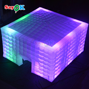 Tienda de campaña inflable gigante Sayok, tienda de campaña blanca para bodas, carpas inflables Led para fiestas de eventos - Product Image 1