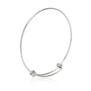 תכשיטי אבזר brazaletes דה acero inoxidable para pulsera מתכת ריק להרחבה חוט צמידי צמיד DIY