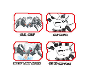 सिमुलेशन खिलौना पशु रिमोट कंट्रोल यांत्रिक स्प्रे स्पाइडर प्रकाश और ध्वनि के साथ - Product Image 4