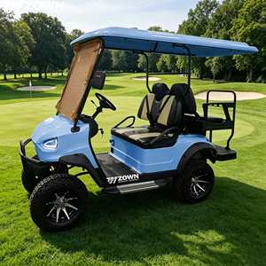 Nouveau modèle de voiturette de golf électrique de luxe 4 places, homologuée CE, à prix abordable, avec batterie au lithium-acide, en promotion - Product Image 1