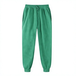 Custom Green <b>Womens</b> <b>Fleece</b> <b>Joggers</b> Drawstring Waist Rib Ankle Cuffs Warm Relaxed Pants Wholesale USA UK EU B2B Apparel Buyers - Product Image 6