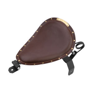 Kit de montage de support de ressort de siège de moto en cuir noir marron pour Harley Custom Chopper Bobber - Product Image 1