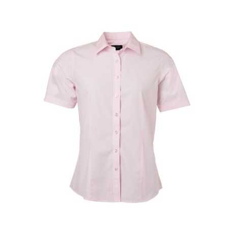 Men's Classic Short Sleeve Poplin Shirt Made from Easy-Care Blended Fabric