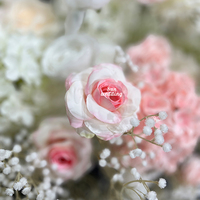 Sunwedding Seiden-Kunstblumen Rosen- & Lotus-Blumenkugel Hochzeitstischdekoration für Chinesisches Neujahr und Weihnachten Anpassbar