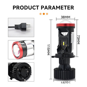 Phares LED de voiture Y7D H4 30000 Lm 70W Bi-Xénon Projecteur Feux Intégrés Modifiés Faisceau Haut et Bas - Product Image 5