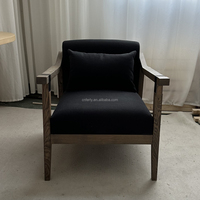 Meubles de salon modernes de luxe canapé en tissu chaise d'appoint salon chaise en bois