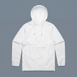 Custom Men Winter Quarter Zip Windbreaker Hooded Anorak <b>Pullover</b> <b>Jacket</b> Waterproof Lightweight Plain - Product Image 3