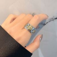 Anneaux Feng Shui chinois Pixiu vintage en zircon plaqué or, pièces de monnaie en cuivre argenté, amulette pour femmes et hommes, bijoux porte-bonheur pour la richesse