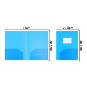 Archivadores y carpetas de oficina, 6 colores, tamaño A4, carpeta de 2 bolsillos con ranura para tarjetas, para oficiales financieros, profesores y estudiantes - Product Image 2