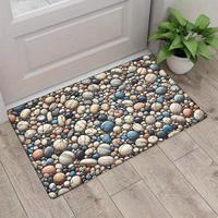Tapis de porte en velours cristal à illusion optique 3D, tapis à poils courts doux, antidérapant, décoratif pour la maison, la chambre à coucher, l'entrée