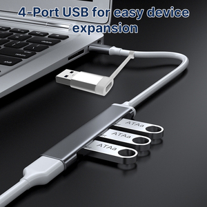 Performance stable <span class=keywords><strong>Usb</strong></span> C Hub Extension <span class=keywords><strong>Dock</strong></span> <span class=keywords><strong>4</strong></span> Ports Hub Connecteurs Type C Splitter Adaptateur Pour Station D'accueil Pour Ordinateur Portable - Product Image 5