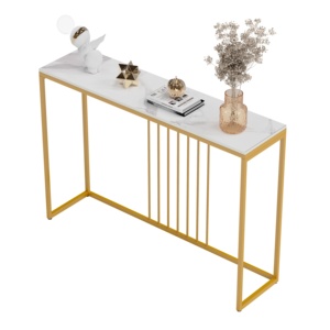 USA FREE SHIPPING 120CM Modern Glam <strong>Console</strong> <strong>Table</strong> Popular Home Entryway Marble Sofa Porch Bar Accent <strong>Table</strong> - Product Image 1