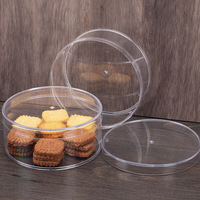 Boîte Ronde en Plastique PS Direct d'Usine pour Gâteau, Nourriture de Mariage et Emballage de Bonbons, Boîte Ronde Transparente Vente en Gros