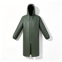 Imperméable long en PVC épais, durable et imperméable, pour motards, livreurs et travaux en extérieur