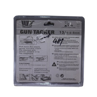 Kit Agrafeuse Manuelle 3-en-1 avec Agrafes 13/4mm, 13/6mm, 13/8mm, Agrafeuse en U pour Meubles, Toile, Décoration et Réparation