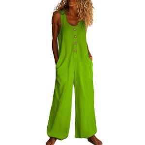 Nuova Tuta Lunga Invernale da Donna 2025 Senza Maniche, Vestibilità Ampia, con Tasche, Stile Casual, per Commercio Transfrontaliero - Product Image 5