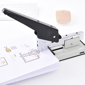 Atacado Custom Metal Labor-Saving Grampeador Multifuncional Preto Heavy Duty Paper Grampeador para Escritório - Product Image 5