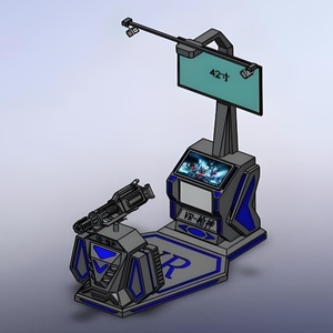 1 người chơi thực tế ảo đứng 9D <span class=keywords><strong>VR</strong></span> gatling Trò chơi bắn súng giả lập thiết bị máy để bán - Product Image 6