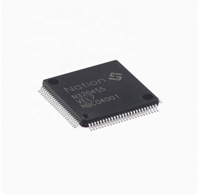 New Arrival for ARM Cortex-M4 32-bit Microcontroller N32G455VEL7 LQFP-100 Electronic Components Accessories-ICs