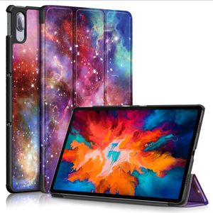 Étui en cuir PU à trois volets avec impression couleur, pour tablette NEC LAVIE <span class=keywords><strong>T11</strong></span> T1175/BAS, 11 pouces, nouvelle collection - Product Image 3