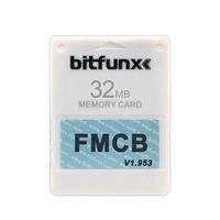 Carte de stockage de données FMCB colorée 8 Mo 16 Mo 32 Mo 64 Mo Version 1.953, carte mémoire vidéo rétro pour console PS2