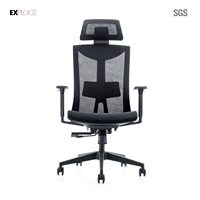 Chaise de bureau ergonomique à dossier haut pour PC, avec repose-pieds, chaise de gamer ergonomique
