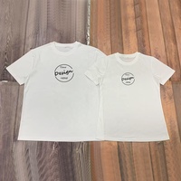 T-shirt d'été en coton unisexe avec logo personnalisé, col rond, manches courtes, coupe ample pour haut de sport en plein air