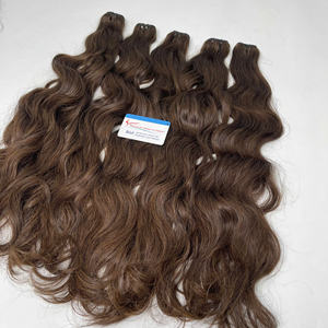 Máquina de ondas naturales extensiones de cabello ondulado Color cutícula alineada cabello crudo al por mayor - Product Image 6