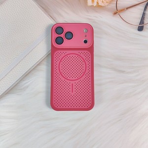 เคสระบายความร้อนแม่เหล็กสำหรับ iPhone 18 17 16 17e 15 14 Plus 13 12 Pro Max สีตัดกัน ป้องกันแรงกระแทก - Product Image 5
