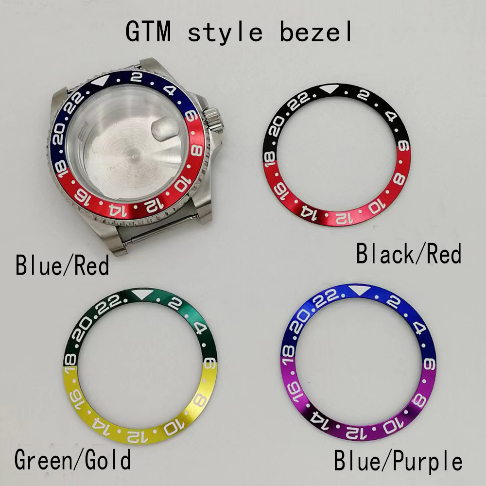 40mm 316l Stainless Steel Watch Case For Rlx Sub Gmt 2813 8200 8215