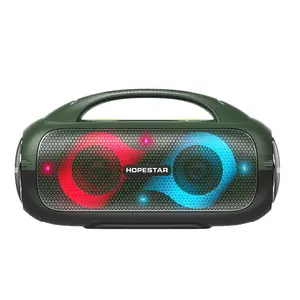 2022 Outdoor Colorful Led Speakers Sound Bar High Power Horn Loudest Portable Blue Tooth Subwoofer Rgb Speaker A50party