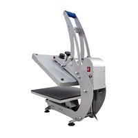 Nouvelle presse à chaud semi-automatique à ouverture automatique pour sublimation, avec plaques inférieures magnétiques remplaçables, pour impression multicolore sur T-shirts