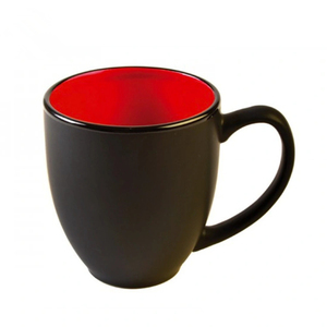 Ly cà phê gốm sứ cao cấp 16OZ màu đen mờ, trơn, giá rẻ, thích hợp để in chuyển nhiệt cá nhân hóa - Product Image 1