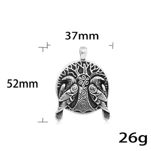 Pendentif Arbre de Vie en acier inoxydable, collier unisexe, design géométrique, à porter au quotidien, 19025 - Product Image 3