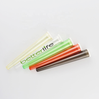 Vente en gros de tubes d'emballage en plastique de 98mm 110mm Tubes coniques King Size Pop Top Tubes en stock