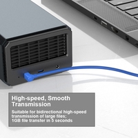 Cable USB 3.0 Tipo A a B Macho en Ángulo Recto de 90 Grados ULT-unite con Revestimiento de PVC y 12 Meses de Garantía