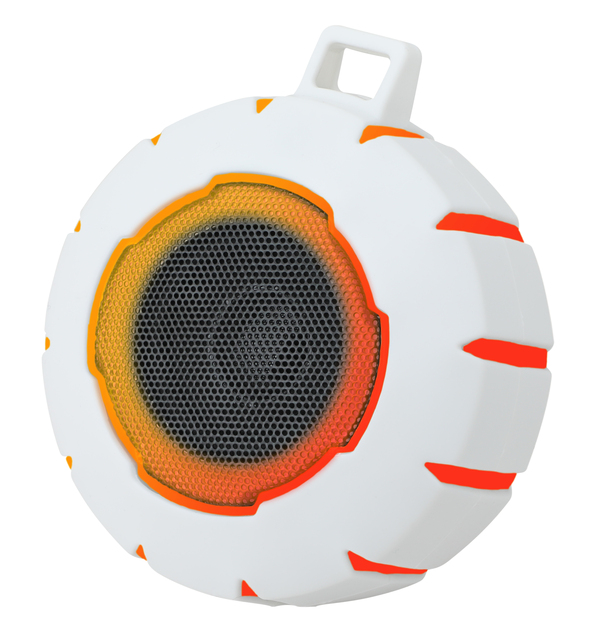 Oem Mini Round Portable LED Light IPX6/7 HiFi Stereo Outdoor Subwoofer Bluetooth Wireless Waterproof Speakers