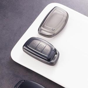 Funda de TPU suave transparente para llavero, compatible con Hyundai Elantra, Misto, Elantra Lingdong, Ix25, <span class=keywords><strong>Verna</strong></span>, Ix35, Sonata 9, disponible para envío transfronterizo. - Product Image 1