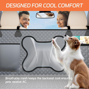 Funda Protectora para Asiento Trasero de Coche para Perros, Impermeable, Antideslizante, Extensor de Hamaca para Camionetas, Protector Resistente para Mascotas, para Asiento Infantil - Product Image 6