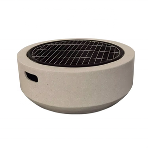 Ngoài trời Vườn Bát thép hố lửa với cơ sở bê tông Gói Phụ kiện bao gồm BBQ nướng gỗ đốt Poker - Product Image 3