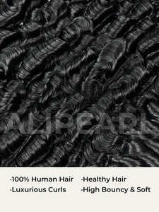 Estensioni indiane di capelli umani grezzi vergini 8-30 pollici ondulati con folletti riccioli <span class=keywords><strong>Sexy</strong></span> in colore naturale per donne nere - Product Image 5